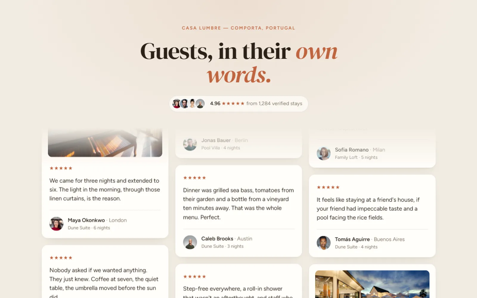 Testimonials Marquee
